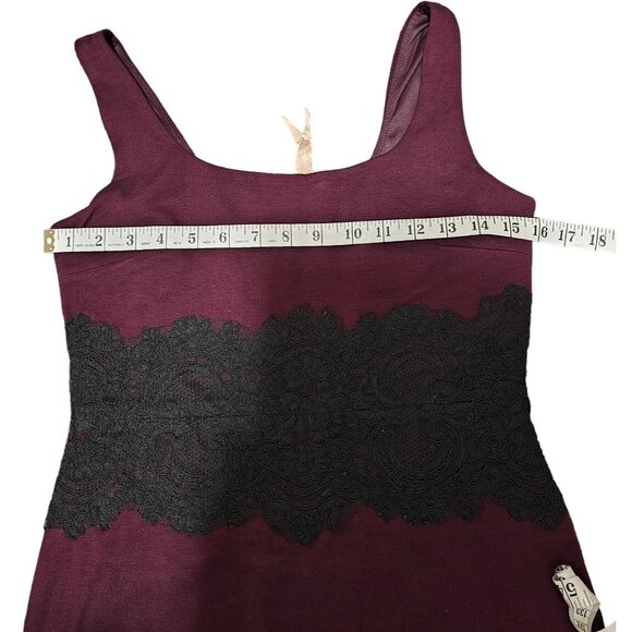 Bailey 44 Dracula's Lover Black Lace Overlay Sleeveless Cocktail Dress Size Med - Picture 12 of 12